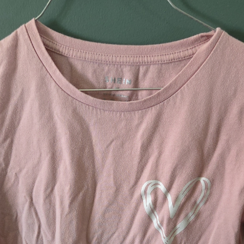 SHEIN Dusty Pink Casual Tee